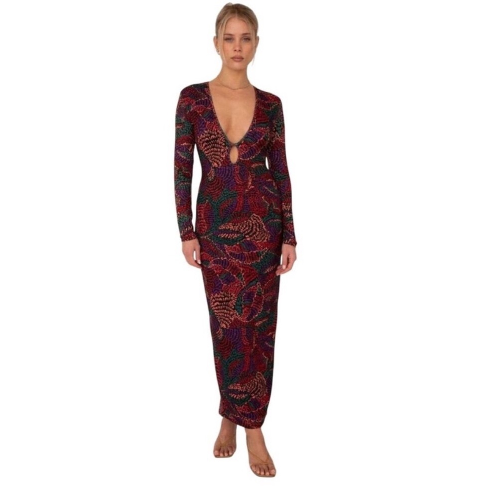RESA Multicolor Patterned Midi Dress - Picture 2 of 6